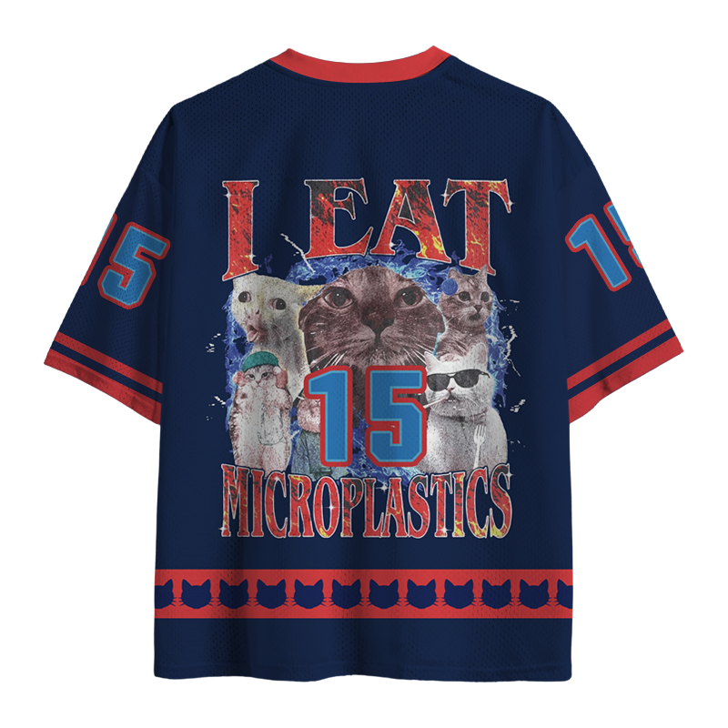 Modecanvas I Eat Microplastics Mesh Jersey-modecanvas