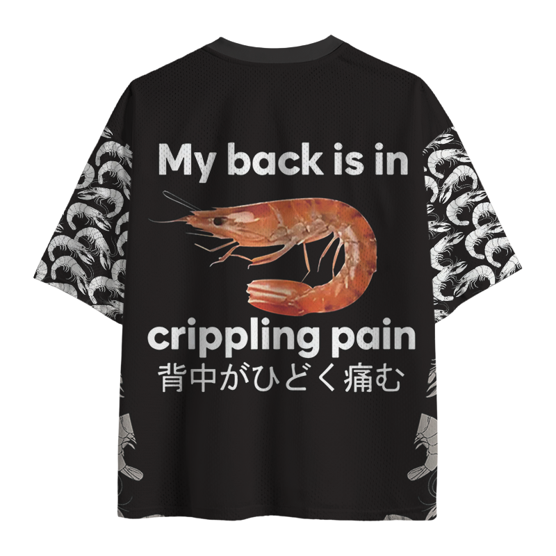 Modecanvas My Back Is in Crippling Pain Mesh Jersey-modecanvas