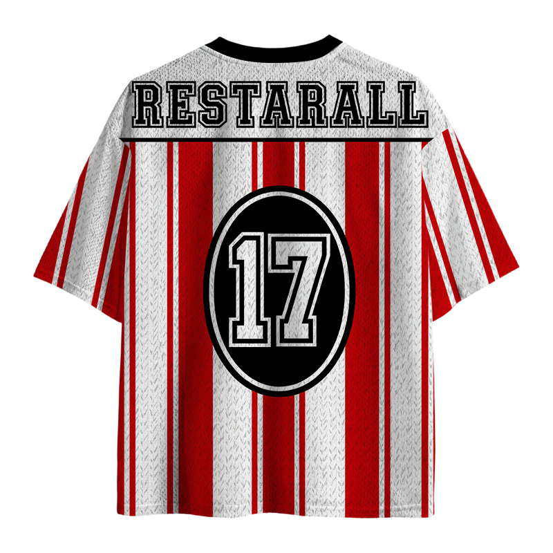 Modecanvas 17 Striped Mesh Jersey-modecanvas