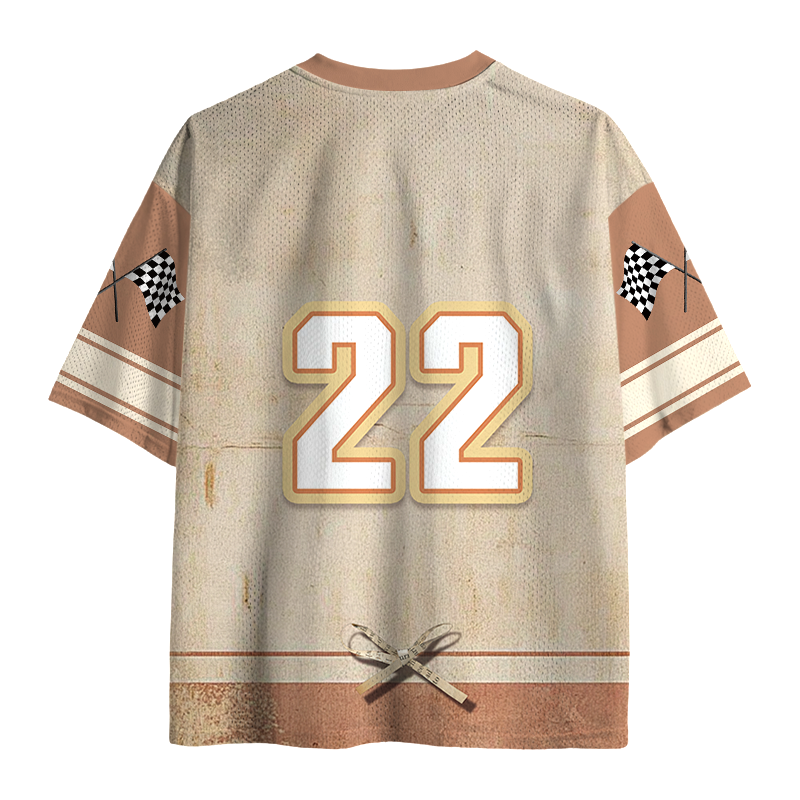 Modecanvas Cute Black Cat Eating Ramen Mesh Jersey-modecanvas