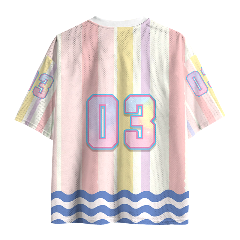 Modecanvas Live Laugh Lobotomy Funny Dolphin Meme Mesh Jersey-modecanvas
