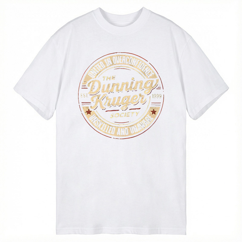 Modecanvas The Dunning-Kruger Society DTG Printing Classic T-Shirt-modecanvas