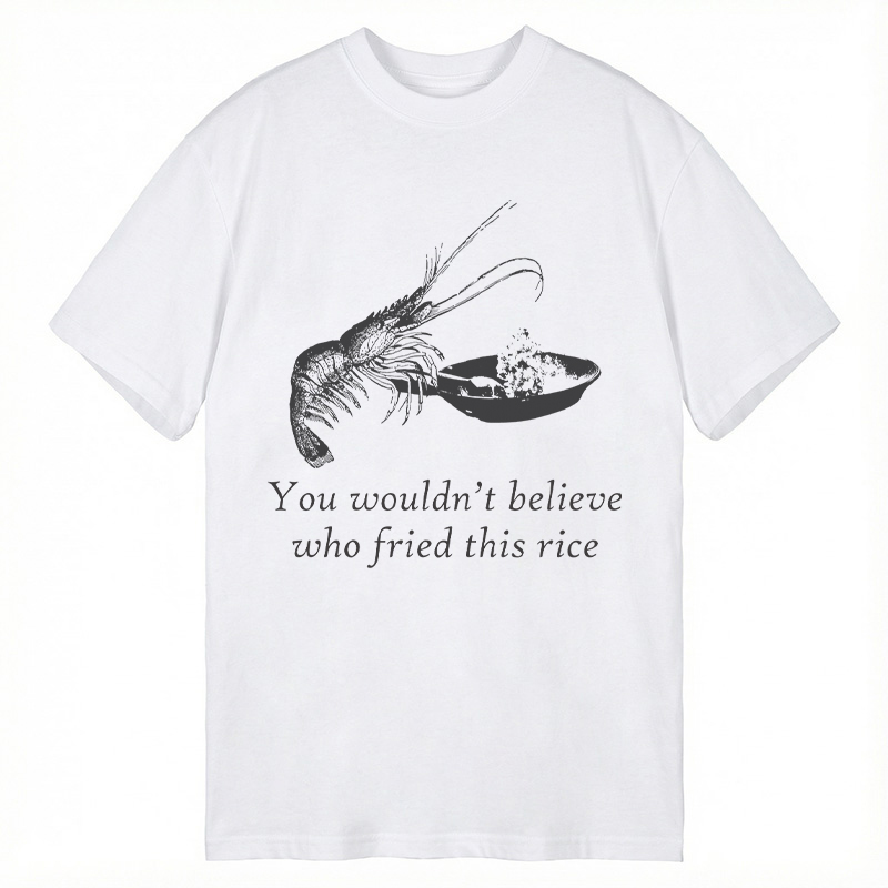 Modecanvas Shrimp Fried Rice DTG Printing Classic T-Shirt-modecanvas