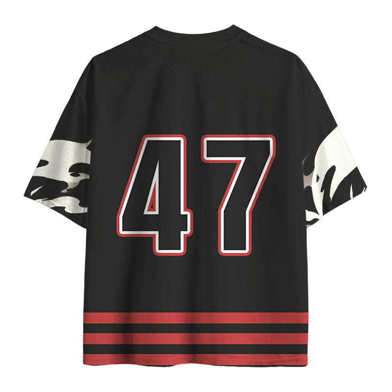 Modecanvas Fight Or Flight Funny Mesh Jersey-modecanvas