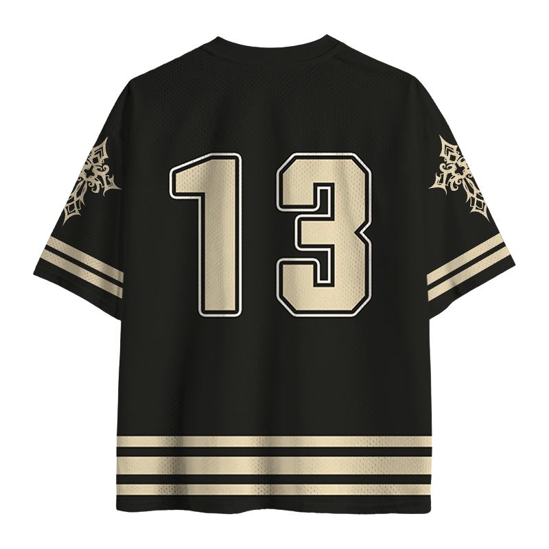 Modecanvas Death In Cloak Tarot Card Mesh Jersey-modecanvas
