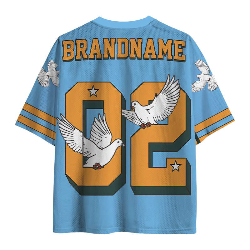 Modecanvas Peace & Love Mesh Jersey-modecanvas