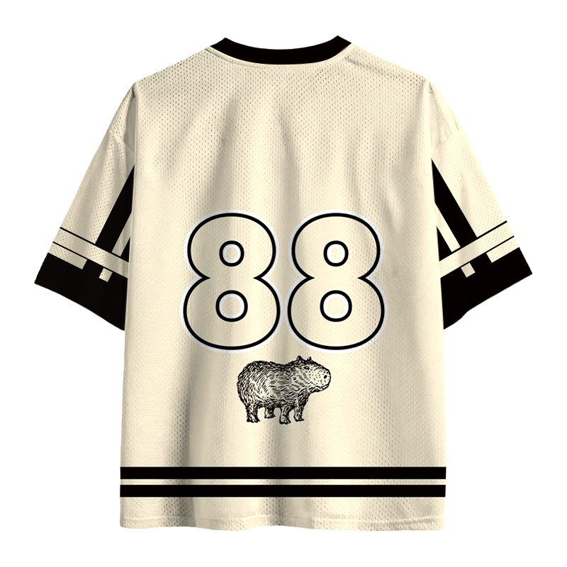 Modecanvas I Have Turned Myself Into A Capybara Mesh Jersey-modecanvas