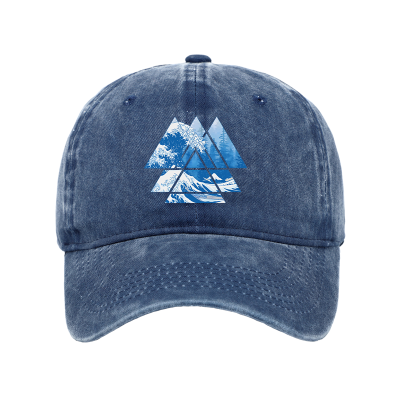 Modecanvas The Great Wave Washed Cap-modecanvas