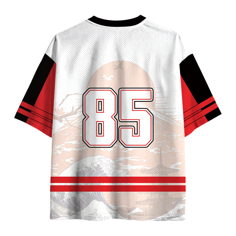 Modecanvas Japanese Wave Fuji Mesh Jersey-modecanvas