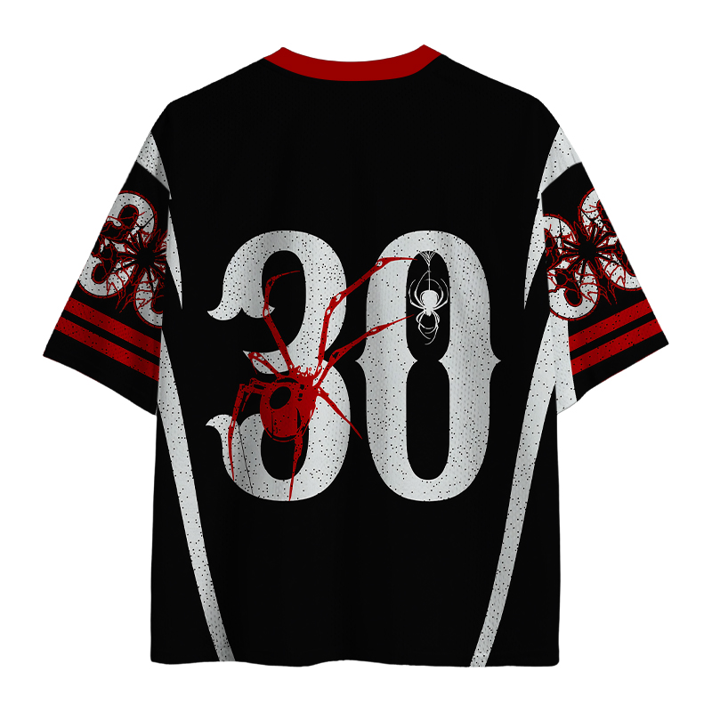 Modecanvas The Spider Taketh Hold With Her Hands Mesh Jersey-modecanvas