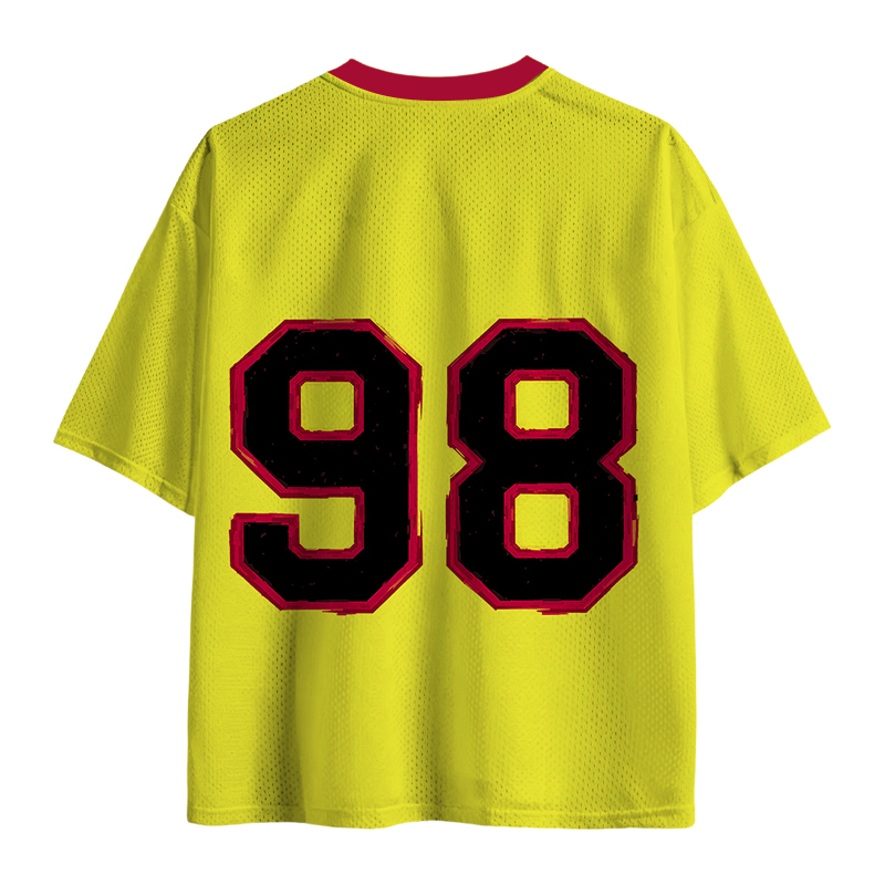 Modecanvas Vintage Game Day Mesh Jersey-modecanvas