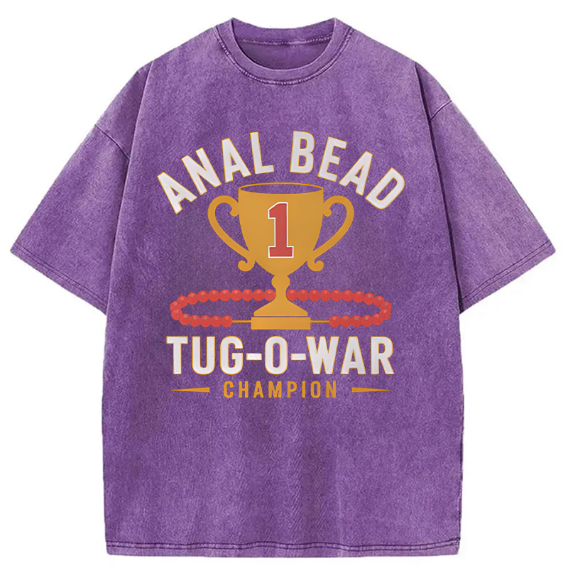 Modecanvas Champion Funny DTG Printing Washed T-Shirt