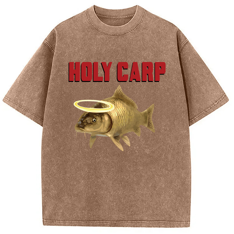 Modecanvas Holy Carp DTG Printing Washed T-Shirt