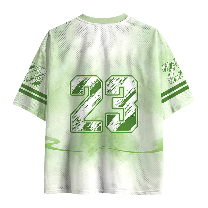 Modecanvas Retro Japan Frog Mesh Jersey-modecanvas