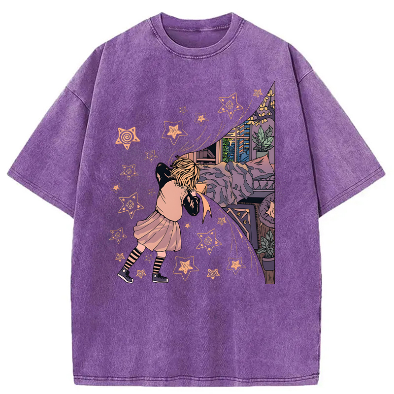 Modecanvas Unveiling Serenity DTG Printing Washed T-Shirt