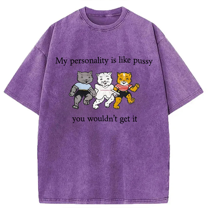 Modecanvas My Personality DTG Printing Washed T-Shirt