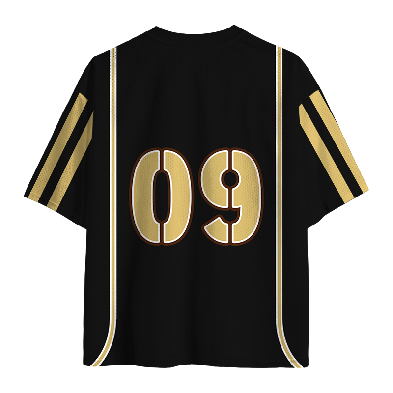 Modecanvas Woodcut Otter Mesh Jersey-modecanvas