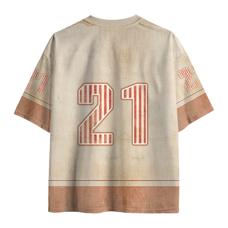 Modecanvas Japanese Art Wave Mesh Jersey-modecanvas