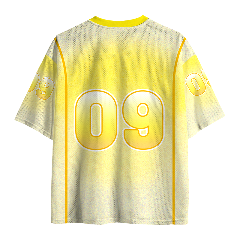 Modecanvas Retro Chrysanthemum Mesh Jersey-modecanvas