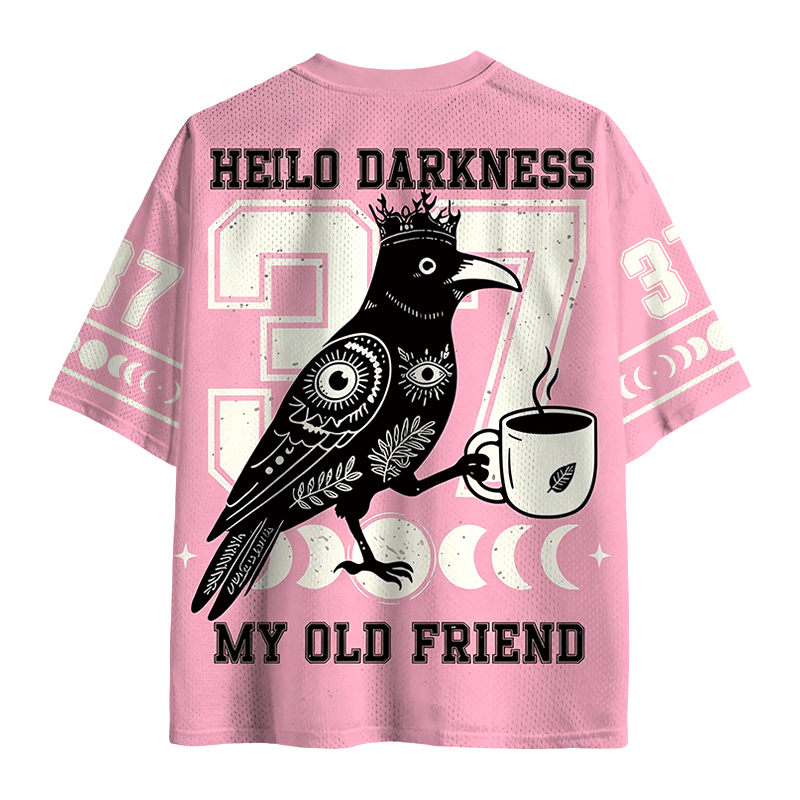 Modecanvas Hello Darkness My Old Friend Mesh Jersey-modecanvas