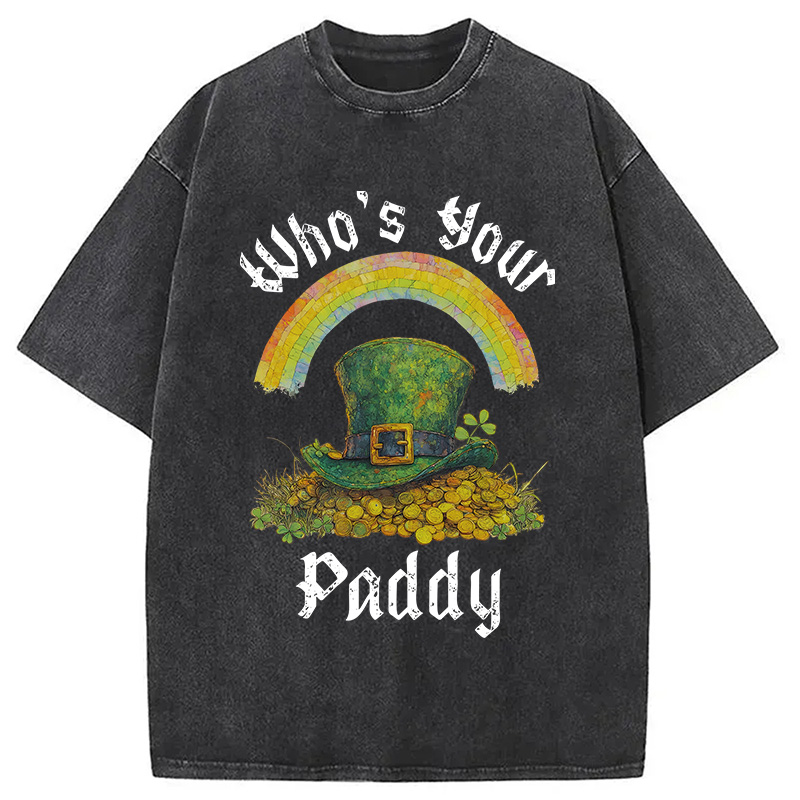 Modecanvas Funny St Patricks Day DTG Printing Washed T-Shirt-modecanvas