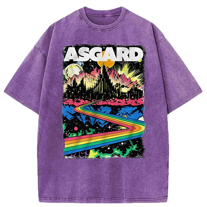 Modecanvas Home of the Gods DTG Printing Washed T-Shirt