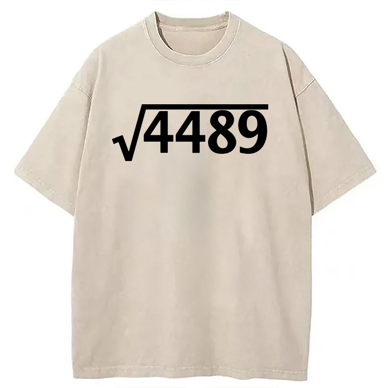 Modecanvas Square Root 4489 DTG Printing Washed T-Shirt