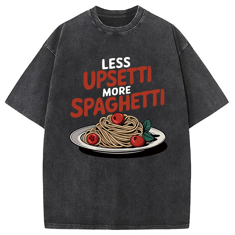 Modecanvas Funny Food DTG Printing Washed T-Shirt