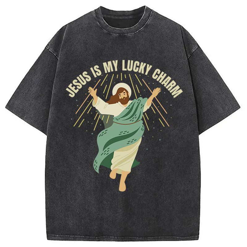 Modecanvas Christian St. Patricks Day DTG Printing Washed T-Shirt