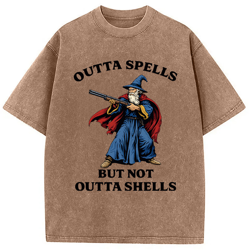 Modecanvas Wizard Joke Meme DTG Printing Washed T-Shirt