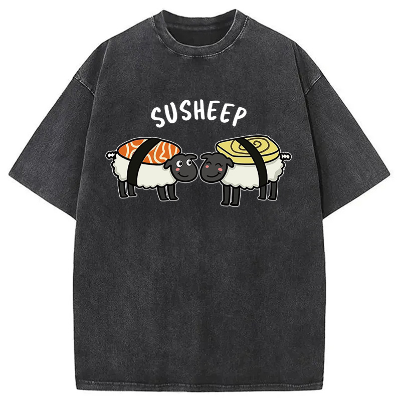 Modecanvas Susheep DTG Printing Washed T-Shirt