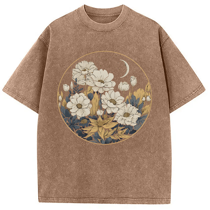 Modecanvas Blissful Harmony DTG Printing Washed T-Shirt