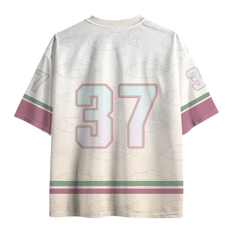 Modecanvas Buy a Man Eat Fish Meme Mesh Jersey-modecanvas
