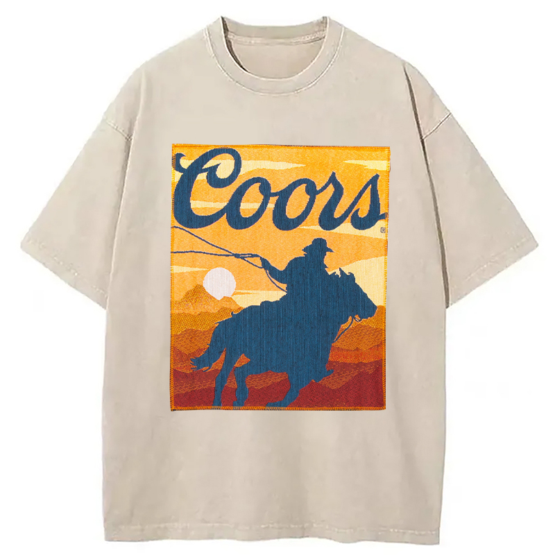 Modecanvas Coors DTG Printing Washed T-Shirt