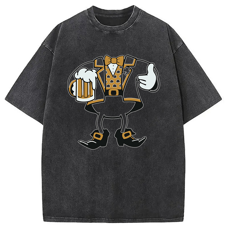 Modecanvas Leprechaun Look-A-Like DTG Printing Washed T-Shirt