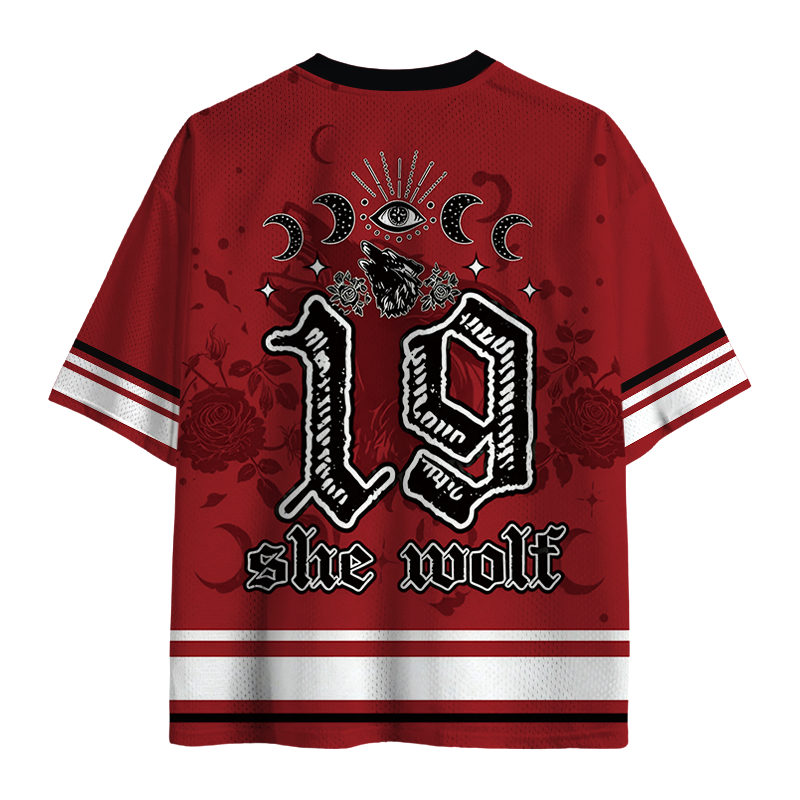 Modecanvas She Wolf Mesh Jersey-modecanvas