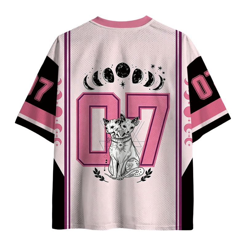 Modecanvas Lunar Cat Guardians Mesh Jersey-modecanvas