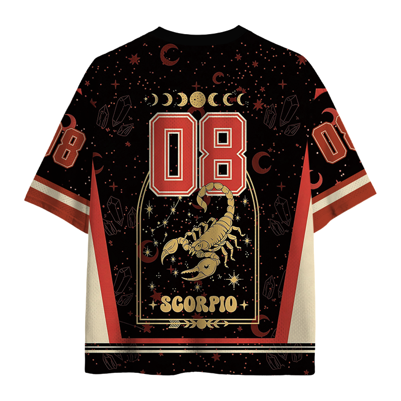 Modecanvas Zodiac Scorpio Under the Stars Mesh Jersey-modecanvas