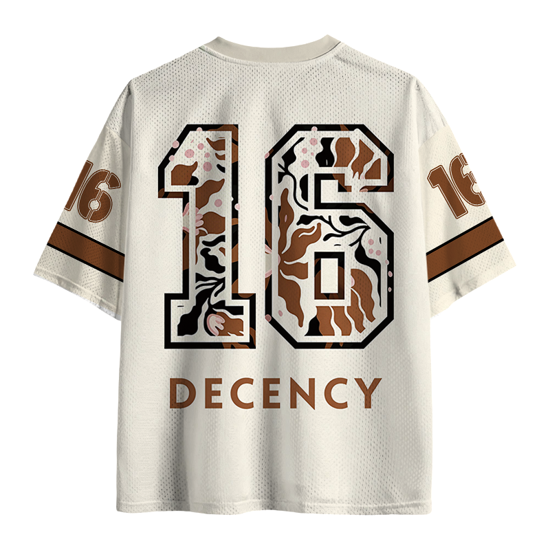 Modecanvas Radicalized By Basic Decency Flower Mesh Jersey-modecanvas
