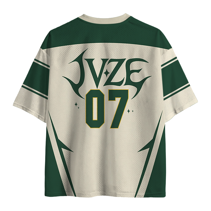 Modecanvas Everyday Is Trash Day Green Mesh Jersey-modecanvas