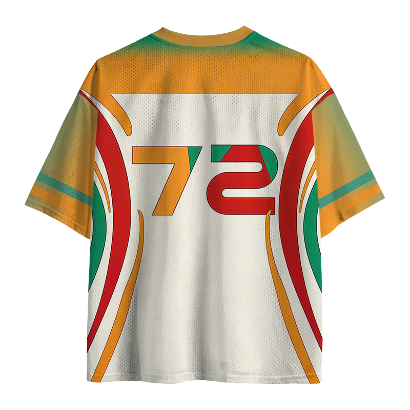 Modecanvas Abstract Felines Mesh Jersey-modecanvas