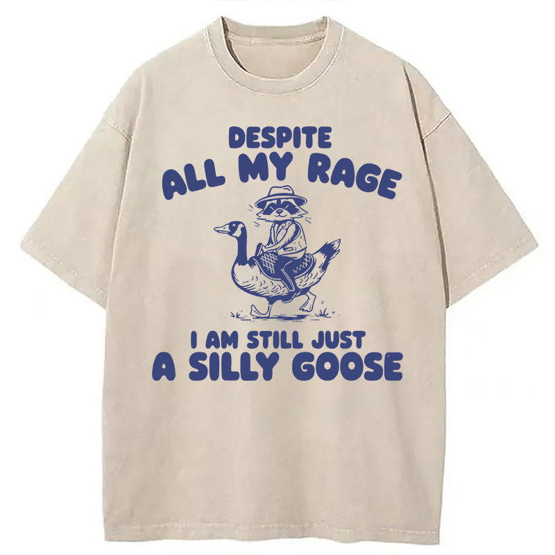 Modecanvas A Silly Goose DTG Printing Washed T-Shirt