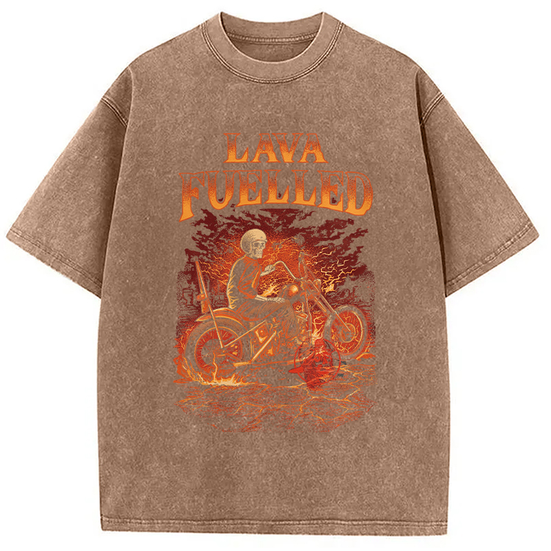 Modecanvas Lava Fuelled DTG Printing Washed T-Shirt