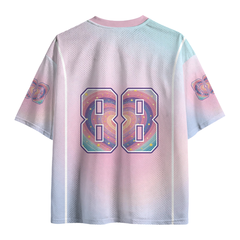 Modecanvas Colourful Cats Mesh Jersey-modecanvas