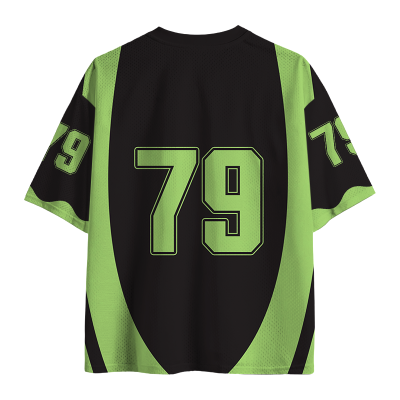 Modecanvas Man I Love Fish Vintage Meme Mesh Jersey-modecanvas
