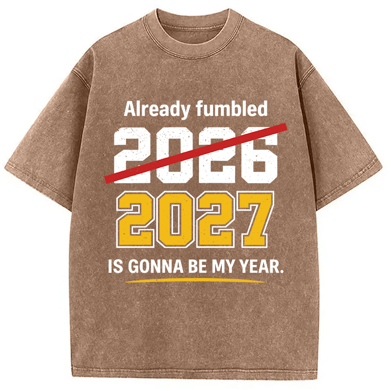 Modecanvas Already Fumbled 2026 DTG Printing Washed T-Shirt