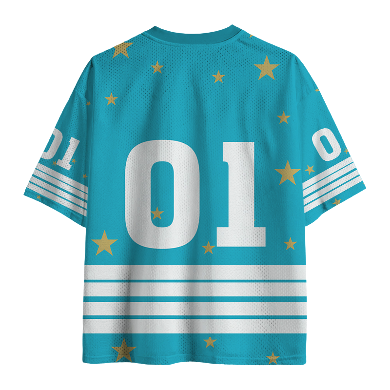Modecanvas Get A Gold Star Mesh Jersey-modecanvas