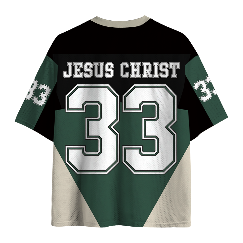 Modecanvas Jesus 33 Christian Mesh Jersey-modecanvas