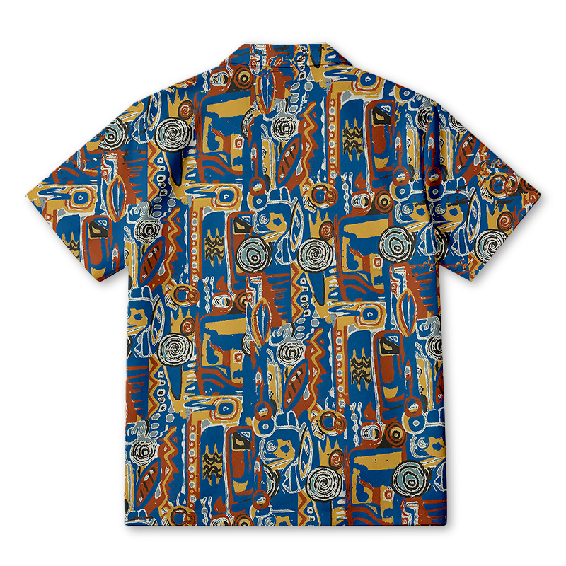 Modecanvas Urban Park Tribal Hawaiian Shirt