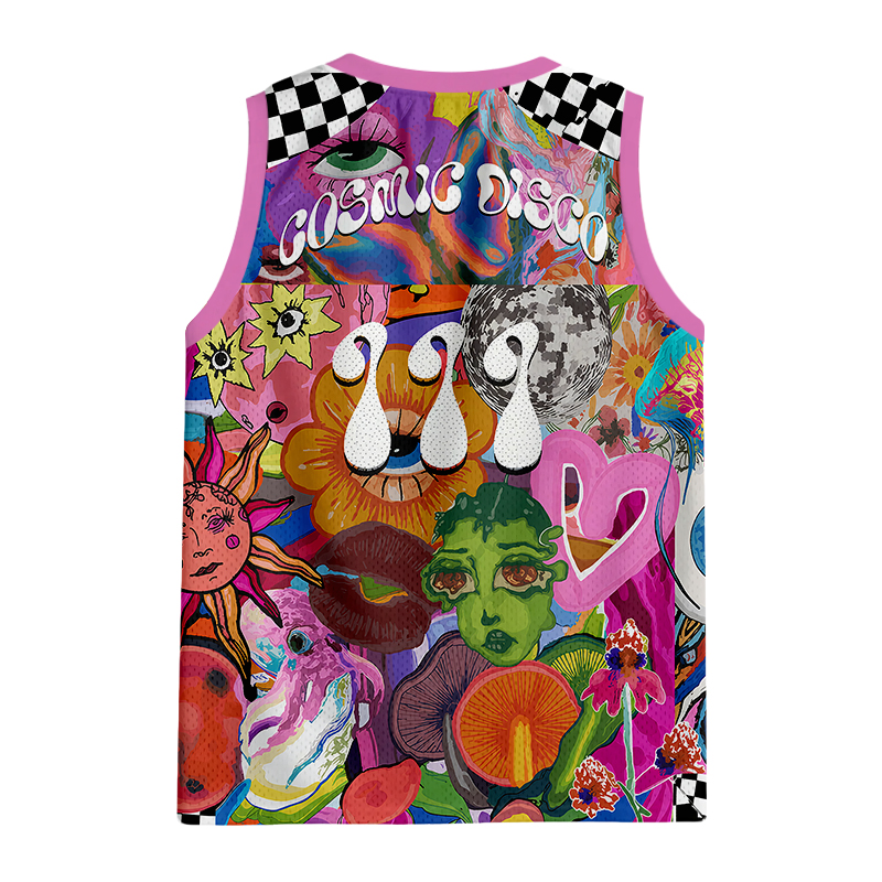Modecanvas Trippy Colorful Rave Jersey Tank
